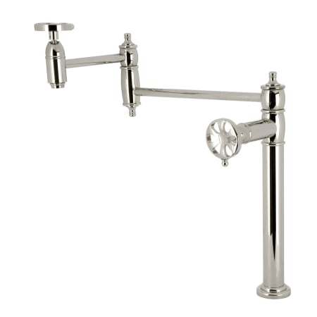 A large image of the Kingston Brass KS370.RX Polished Nickel
