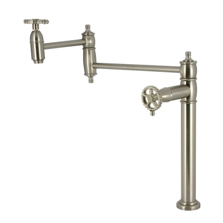 A large image of the Kingston Brass KS370.CG Brushed Nickel
