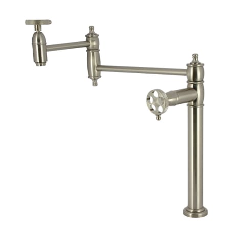 A large image of the Kingston Brass KS370.RKX Brushed Nickel