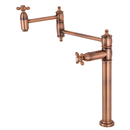 A large image of the Kingston Brass KS370.AX Antique Copper