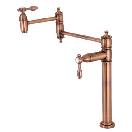 A large image of the Kingston Brass KS370.TAL Antique Copper
