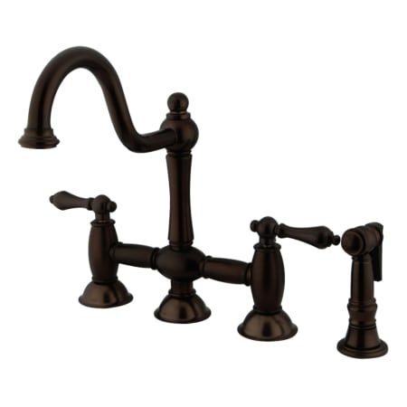 A large image of the Kingston Brass KS379.ALBS Oil Rubbed Bronze