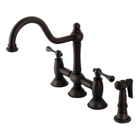 A large image of the Kingston Brass KS379.BLBS Oil Rubbed Bronze