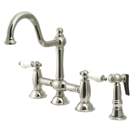 A large image of the Kingston Brass KS379.PLBS Brushed Nickel