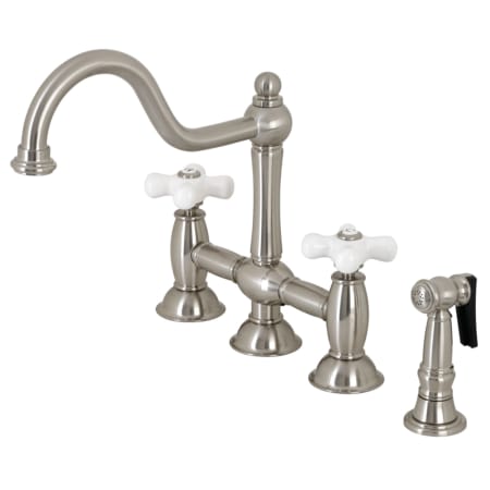 A large image of the Kingston Brass KS379.PXBS Brushed Nickel