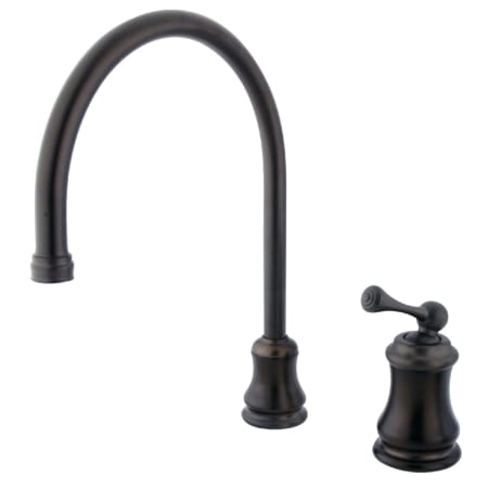 A large image of the Kingston Brass KS381.BLLS Oil Rubbed Bronze