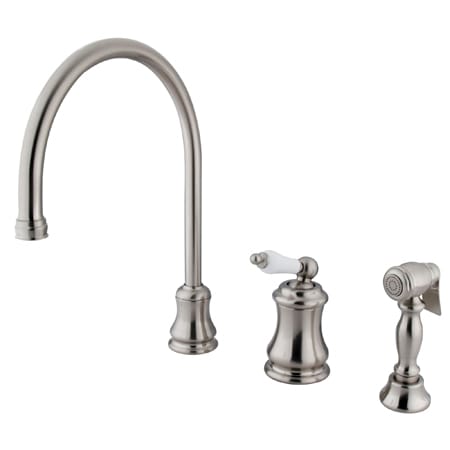 A large image of the Kingston Brass KS381.PLBS Brushed Nickel