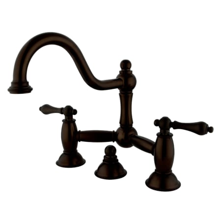 A large image of the Kingston Brass KS391.AL Oil Rubbed Bronze