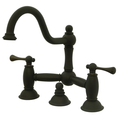 A large image of the Kingston Brass KS391.BL Oil Rubbed Bronze