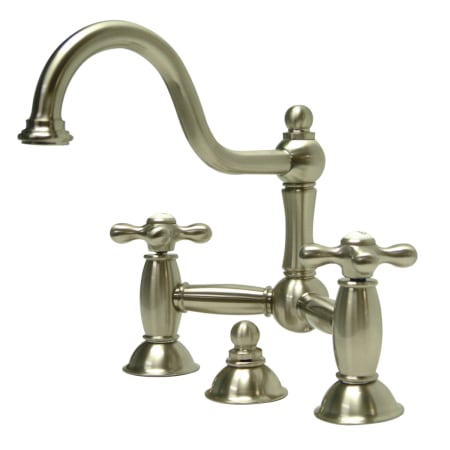 A large image of the Kingston Brass KS391.AX Brushed Nickel