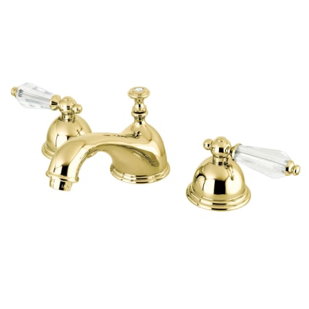 A large image of the Kingston Brass KS396.WLL Polished Brass