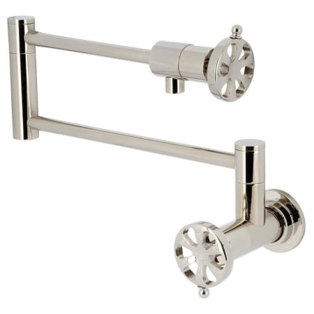 A large image of the Kingston Brass KS410.RX Polished Nickel