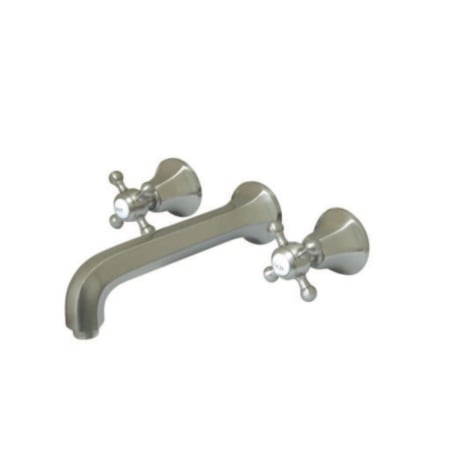 A large image of the Kingston Brass KS412.BX Brushed Nickel