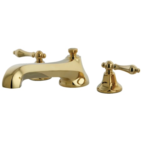 A large image of the Kingston Brass KS430.AL Polished Brass