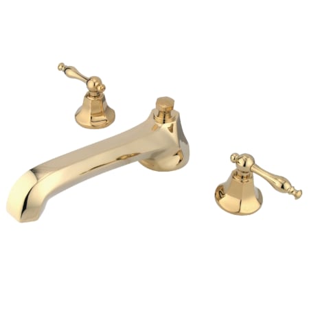 A large image of the Kingston Brass KS430.NL Polished Brass