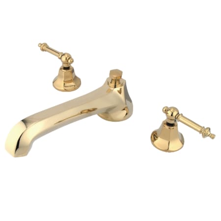 A large image of the Kingston Brass KS430.TL Polished Brass