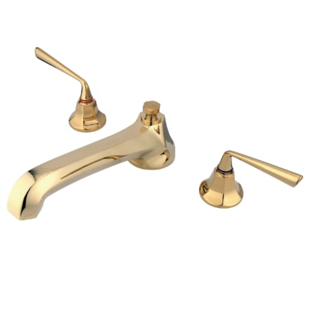 A large image of the Kingston Brass KS430.ZL Polished Brass