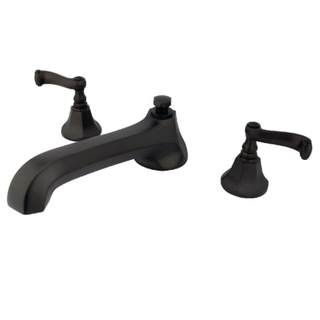 A large image of the Kingston Brass KS430.FL Oil Rubbed Bronze