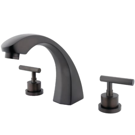 A large image of the Kingston Brass KS436.CML Oil Rubbed Bronze