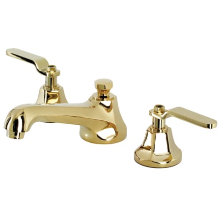 A large image of the Kingston Brass KS446.KL Polished Brass