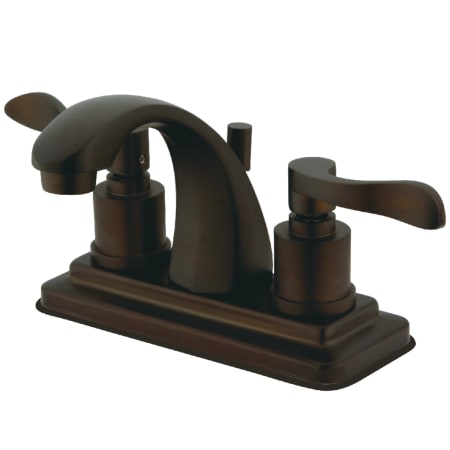 A large image of the Kingston Brass KS464.DFL Oil Rubbed Bronze