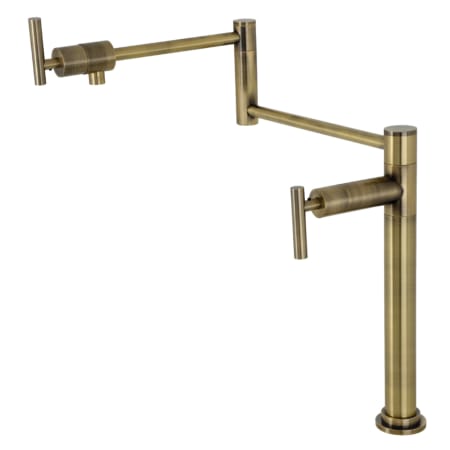 A large image of the Kingston Brass KS470.CML Antique Brass