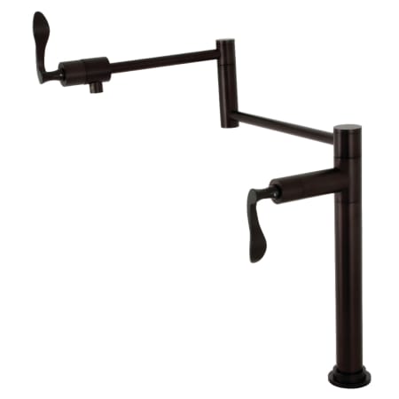 A large image of the Kingston Brass KS470.CFL Oil Rubbed Bronze