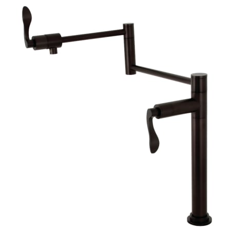 A large image of the Kingston Brass KS470.DFL Oil Rubbed Bronze