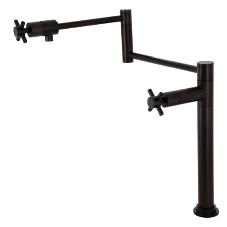 A large image of the Kingston Brass KS470.DX Oil Rubbed Bronze