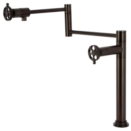 A large image of the Kingston Brass KS470.RKX Oil Rubbed Bronze