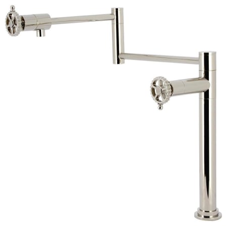 A large image of the Kingston Brass KS470.CG Polished Nickel