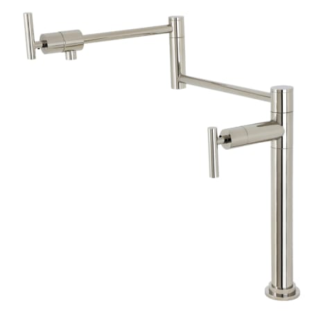 A large image of the Kingston Brass KS470.CML Polished Nickel