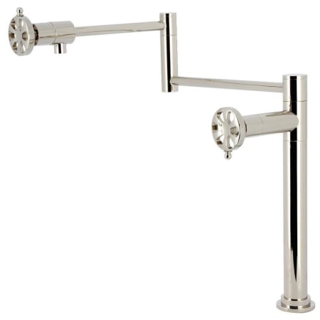 A large image of the Kingston Brass KS470.RX Polished Nickel