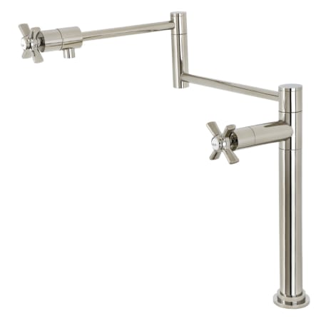 A large image of the Kingston Brass KS470.ZX Polished Nickel