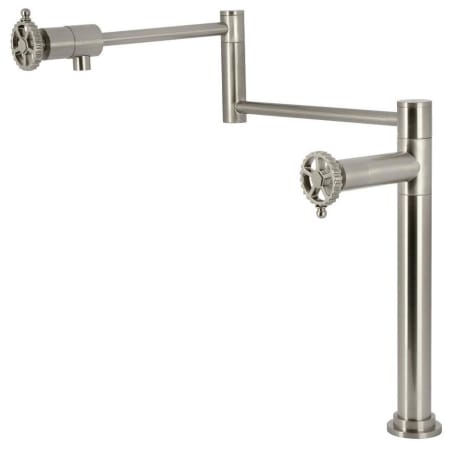 A large image of the Kingston Brass KS470.CG Brushed Nickel