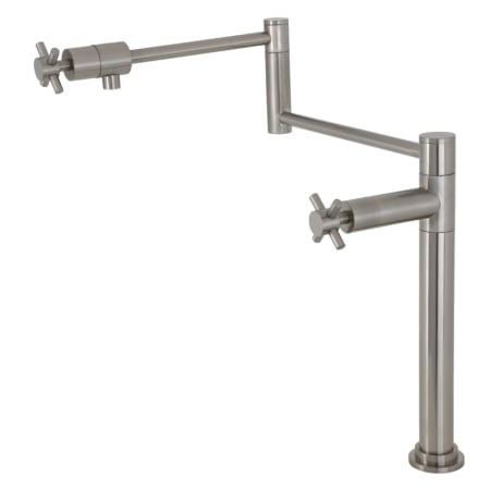 A large image of the Kingston Brass KS470.DX Brushed Nickel
