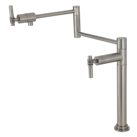 A large image of the Kingston Brass KS470.ML Brushed Nickel