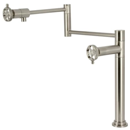 A large image of the Kingston Brass KS470.RKX Brushed Nickel