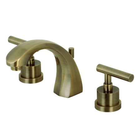 A large image of the Kingston Brass KS498.CML Antique Brass