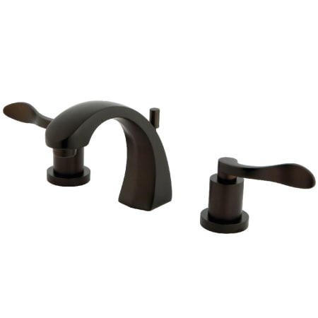 A large image of the Kingston Brass KS498.DFL Oil Rubbed Bronze