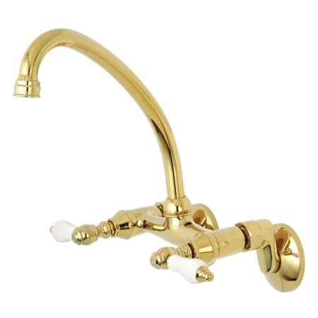 A large image of the Kingston Brass KS514 Polished Brass