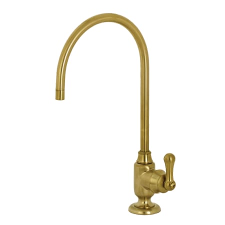 A large image of the Kingston Brass KS519.AL Brushed Brass