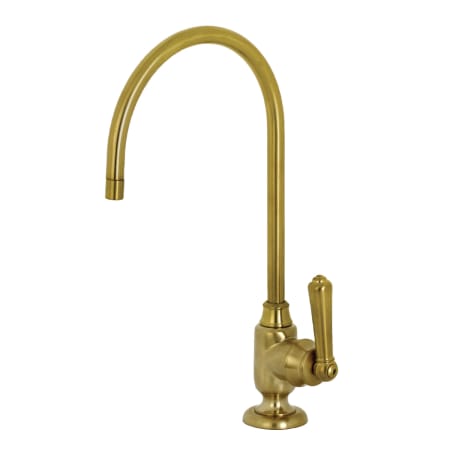 A large image of the Kingston Brass KS519.NML Brushed Brass