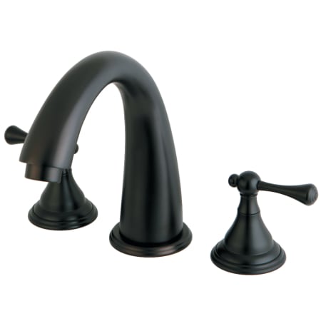 A large image of the Kingston Brass KS536.BL Oil Rubbed Bronze