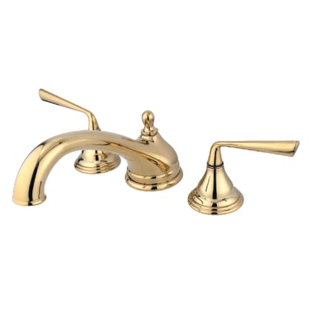 A large image of the Kingston Brass KS553.ZL Polished Brass