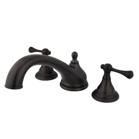 A large image of the Kingston Brass KS553.BL Oil Rubbed Bronze