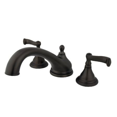 A large image of the Kingston Brass KS553.FL Oil Rubbed Bronze