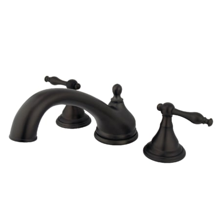 A large image of the Kingston Brass KS553.NL Oil Rubbed Bronze