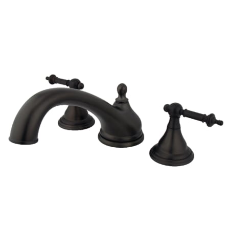 A large image of the Kingston Brass KS553.TL Oil Rubbed Bronze