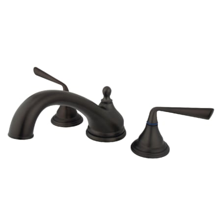 A large image of the Kingston Brass KS553.ZL Oil Rubbed Bronze